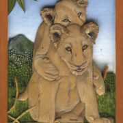 39-cubs-at-play-31cm-x-44cm-x-3-5cm-relief-sculpture-jelutong-wood-artists-oils-micael-swanepoel-579x750